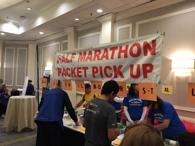 Half Marathon packet pick up