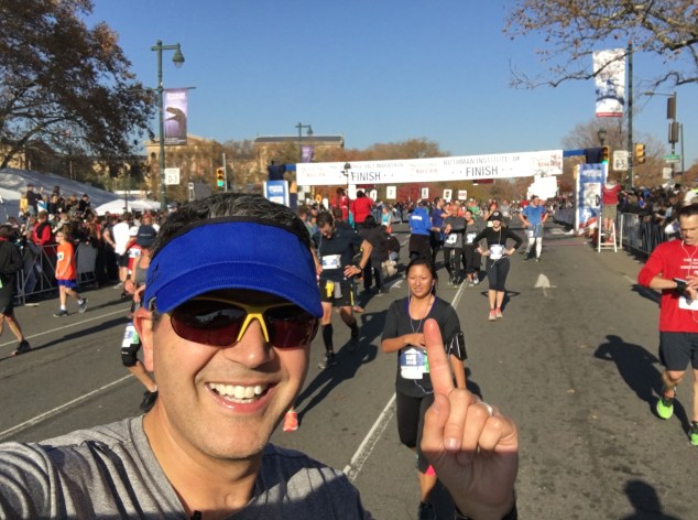 First finish line of the weekend