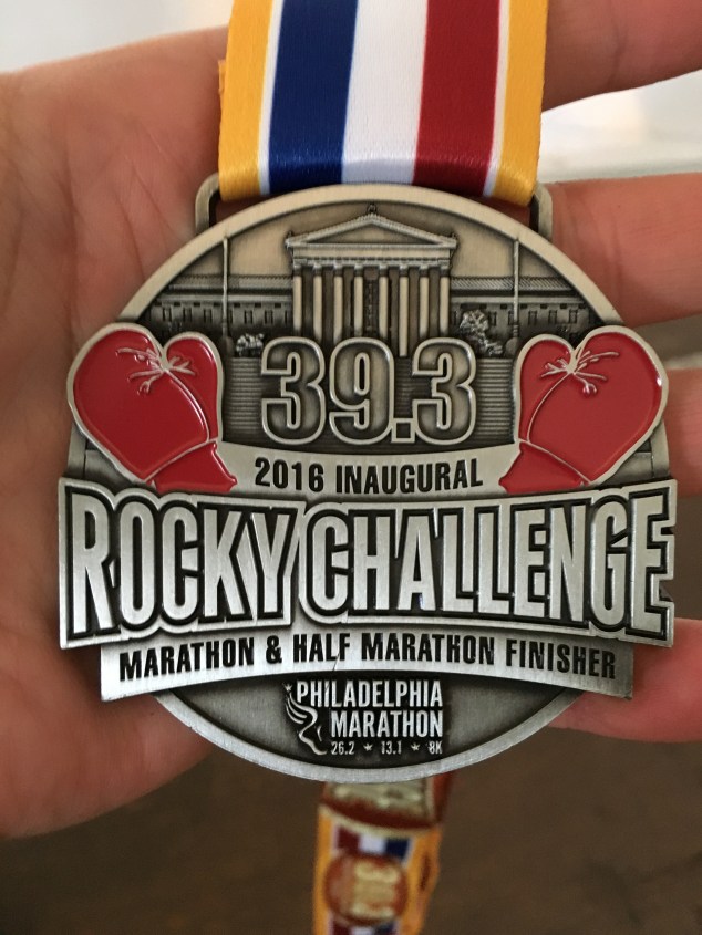 Here it is. The 'Rocky Challenge' medal