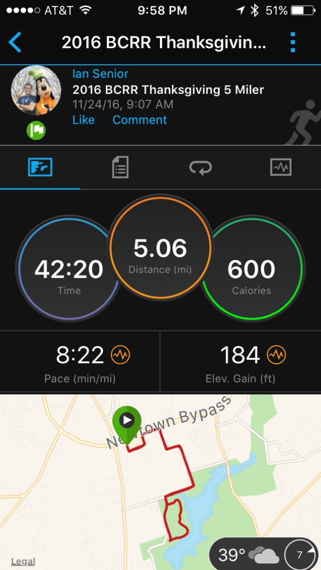 A nice way to earn our Thanksgiving dinner treats