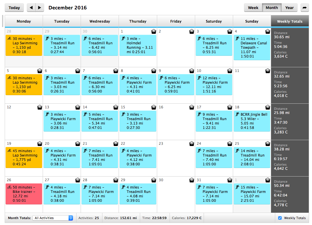 Garmin Connect - December 2016